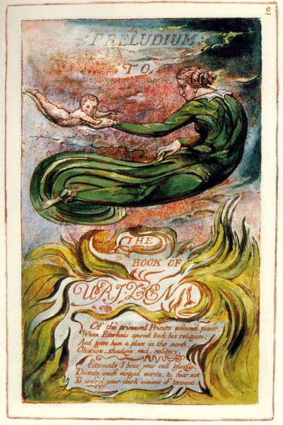 The Book of Urizen, plate 2, 1794 by William Blake
